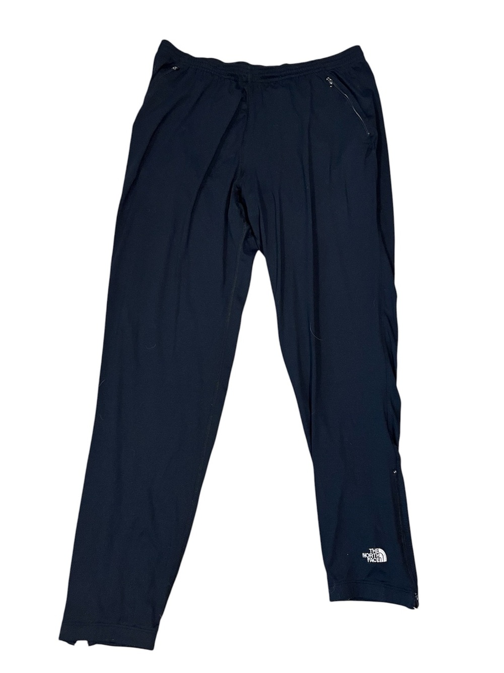 The North Face Black Base Layer Outdoor Hiking Pants Size Large Ankle Zippers